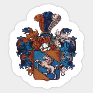 Shedenhelm Family Crest Sticker